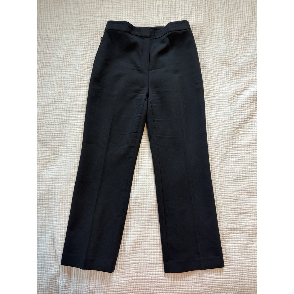 Theory Dress Pants Women's Black Wool Blend Zip Size 6 Career Office